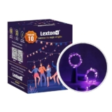Lexton Cork Light | Bottle Light | Purple Copper String Light | Cork String Light | 10 Pieces | for Valentine’s Day, Room décor, Birthdays, Party,Diwali