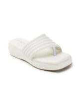 Iconics Women’s Slip On Comfortable Sandals for Daily Work Casual Use I ICN-ST-Wn-47 White 4 Kids UK