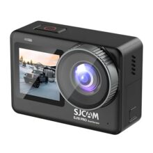 SJCAM SJ10 Digital PRO Dual Screen 4K/60fps Action Camera | 2.33”+1.3” Dual Screen Gyro Stabilization 30M Waterproof with Waterproof Case High Definition Recording | 7-Layer Glass Lenses | Black