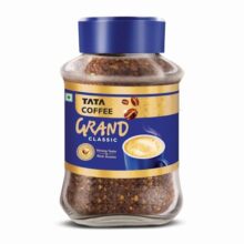 Tata Classic Instant Coffee, 90g Jar, Chicory Mix With Strong Taste & Rich Aroma, With Flavour Locked Decoction Crystals