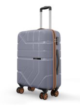 Safari Broadway 8 Wheels 65cm Medium Size Trolley Bag, Hard Case Polypropylene, 360 Degree Wheeling Checkin Luggage for Men & Women, Suitcase for Travel, Trolley Bags for Travel, Flintstone