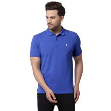 Red Tape Men Blue Melange Solid T-Shirt_RHP1364-L