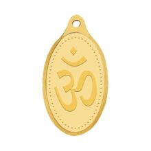 WHP Jewellers 24kt (999) 2 gram OM Yellow Gold Om Pendant