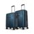 Aristocrat Atlas Set of 2 Trolley Bag 55cm & 66cm | Small+Medium | Hard Luggage | Smooth 8-Wheel Suitcase | Secure Combination Lock with Sturdy Zipper | Full Fabric Convipack | 3-Year Warranty (Teal)