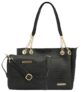 Bagsymalone Unisex Tote Bag -Set Of 2 | Handcrafted Side Tote Bag And Handbag For Office And College (Croco Black)