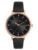 French Connection Leather Analog Black Dial Women’s Watch-Fcn00010C, Band_Rose Gold