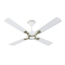 Havells 1200mm Leganza ES 4B Ceiling Fan | Best fan in 4 Blade, Premium Finish Deco. Fan, High Air Delivery | Energy Saving, 100% Pure Copper Motor, 2 Year Warranty | (Pack of 1, Pearl White Silver)