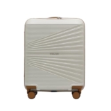 Police Origine Cabin Trolley | 65L Capacity TSA Lock 8 Smooth 360° Spinner Wheels Telescopic Handle PP Hard Shell | Lightweight 20″ Cabin Luggage for Travel & Weekend Trips (Beige/TAN)