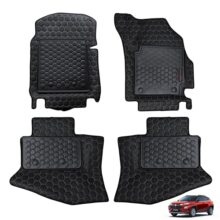 Amazon Basics 8D Premium Car Floor Mats for Maruti Fronx (All Variants | MT/at | 2024 & Older) | Custom Fit | Waterproof| TPE | Black