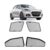 Amazon Basics Side Window Sun Shade for Maruti Suzuki Dzire (2024 Onwards) – Front Half Cut + Rear Zipper | Custom-Fit Magnetic Car Curtains | Black | Pack of 4 Pcs | Cotton Mesh