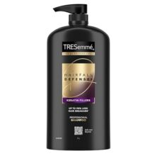 TRESemme Hairfall Defense+ Shampoo 1000ml With Keratin Fillers | Longer and Stronger hair | Prevents Hair Fall due to Breakage | Paraben-Free