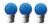 wipro Safe Lights N10004 B22 0.5-Watt LED Night Lamp (Blue, Pack of 3)