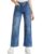 Amazon Brand – Symbol Women’s Wide Leg Jeans (High Rise | Full Length) (JNS-08 Cont_ICE Blue_38)