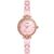 TIMEX Analog Watch for Women with Mother of Pearl Pink Round Dial & Pink Ceramic Bracelet Band Water Resistant Women’s Wrist Watches – TWEL15701